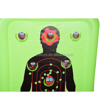 Customized inflatable shooting game toy With Water gun